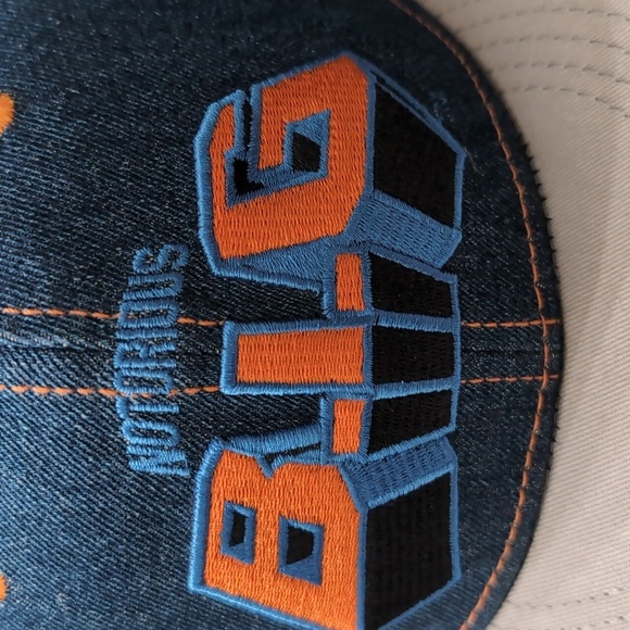 Notorious 2013,Denim Snapback Hat with Orange /Blue Logo. - Picture 3 of 9